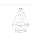 Metal LED hanging lamp Jarkovac