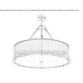 Mosiężna lampa wisząca Wilkie