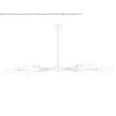 Brass LED pendant lamp, dimmable Ligueil
