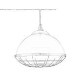 Brass pendant lamp Mogliano