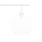 Handmade glass pendant lamp Filiasi