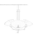 Brass rotating chandelier Glimakra