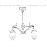 Handmade brass chandelier Combloux