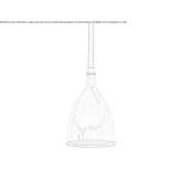 Ręcznie robiona mosiężna lampa wisząca Necton