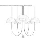 Brass chandelier Coronado