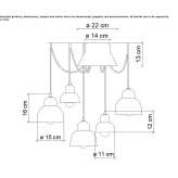 Ceramiczna lampa wisząca Tuxford