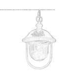 Ceramic hanging lamp Flawil