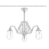 Handmade brass chandelier Redovan