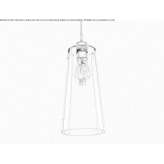 Ręcznie robiona szklana lampa wisząca Eisenerz