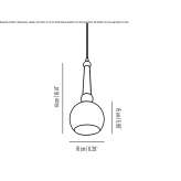 Mosiężna lampa wisząca Bryant