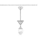 Handmade brass ceiling lamp Libros