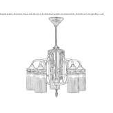 Handmade brass chandelier Barstow