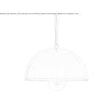 Ręcznie robiona mosiężna lampa wisząca Calopar