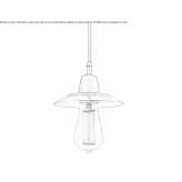 Handmade brass hanging lamp Whitburn