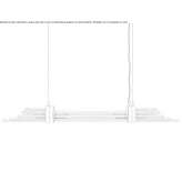 Mosiężna lampa wisząca LED Popovi