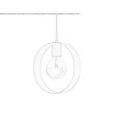 Brass pendant lamp Polenino