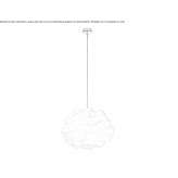 Polycarbonate hanging lamp Wadena