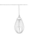 Handmade copper hanging lamp Abaigar