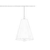 Ręcznie robiona mosiężna lampa wisząca Samouco