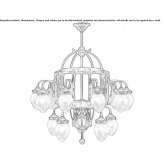 Handmade brass chandelier Barstow