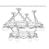 Handmade brass chandelier Lukiv