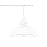 Ręcznie robiona mosiężna lampa wisząca Brueggen