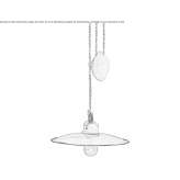 Adjustable ceramic pendant lamp Merxheim