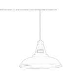 Copper hanging lamp Tribune