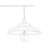 Ręcznie robiona mosiężna lampa wisząca Darley
