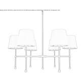 Brass chandelier Ambronay