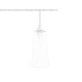Handmade glass pendant lamp Toftlund