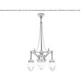 Handmade brass chandelier Combloux