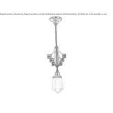 Mosiężna lampa wisząca Redovan
