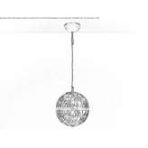 Steel LED hanging lamp Crezancy