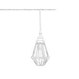 Handmade brass hanging lamp Piumazzo