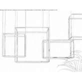 Metal LED hanging lamp Murau