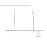 Metalowa lampa wisząca Akrini