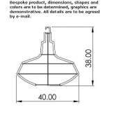 Metal hanging lamp Cisna