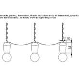 Ceramiczna lampa wisząca Trilport