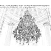 Chandelier with Swarovski® crystals Rudawa