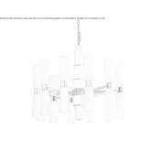LED chandelier made of blown glass Quilca