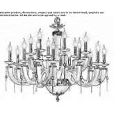 Crystal chandelier with Swarovski® crystals Golmes