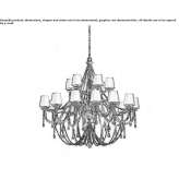 Chandelier with Swarovski® crystals Salach