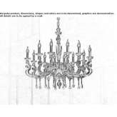 Chandelier with Swarovski® crystals Gascuena