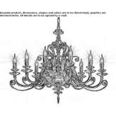 Crystal chandelier with Swarovski® crystals Platania