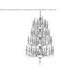 Chandelier with Swarovski® crystals Golmes