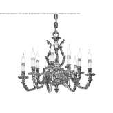 French gold chandelier Panqueba