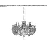 Chandelier with Swarovski® crystals Belaya