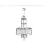 Brass chandelier Stafa