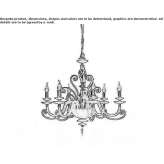 Chandelier with Swarovski® crystals Okany